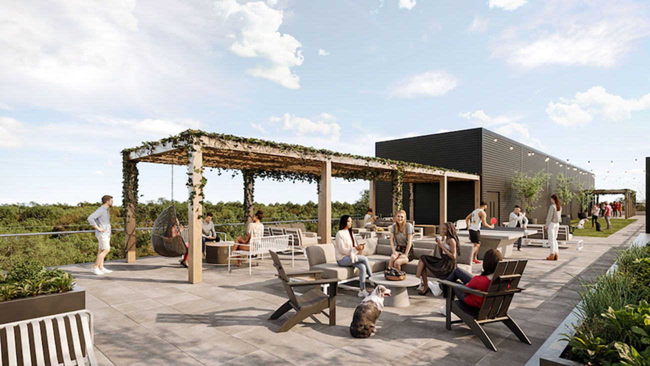 rooftop lounge and dining
